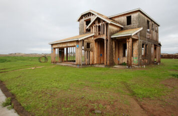 A half-finished house.