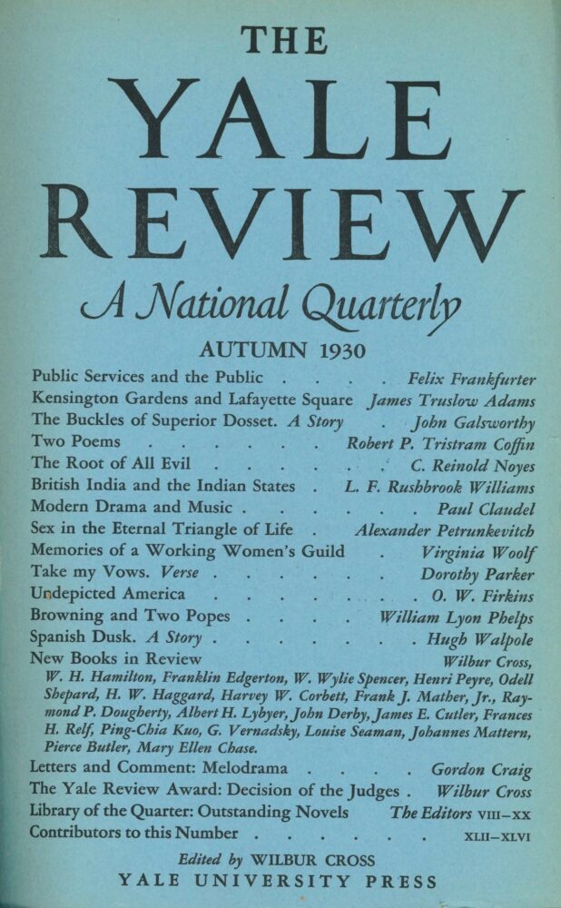 Autumn 1930 cover image