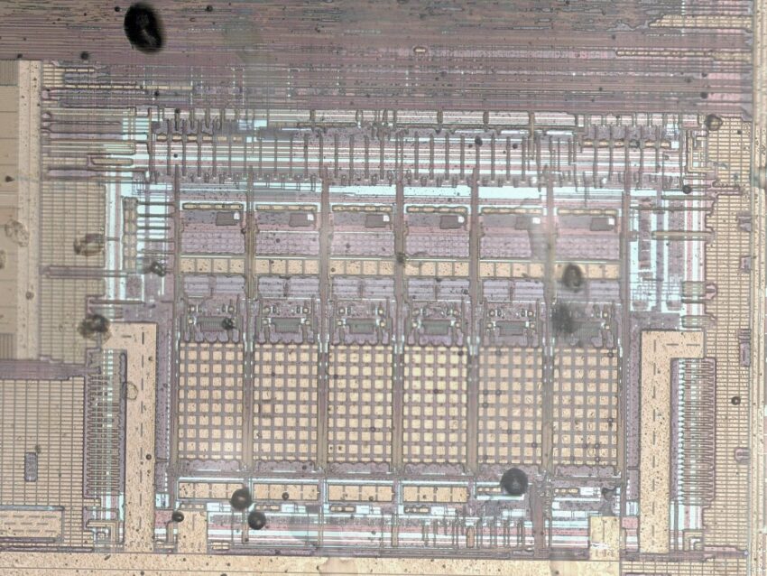 Detail of a microchip