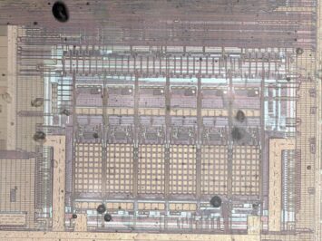 Detail of a microchip
