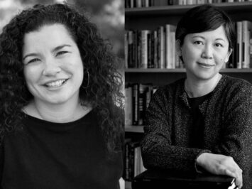 Photo of Sarah Shun-lien Bynum on left; photo of Yiyun Li on right