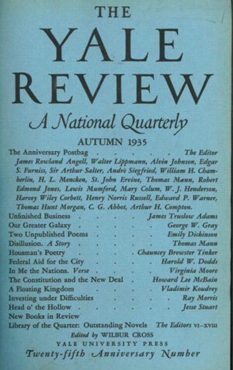Autumn 1935 cover image