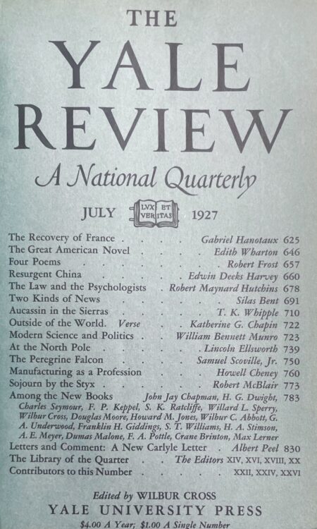 July 1927 cover image