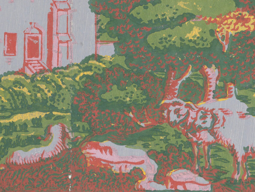 pastoral scene with sheep