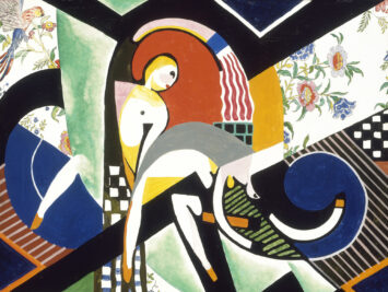 Painting of an abstract storm