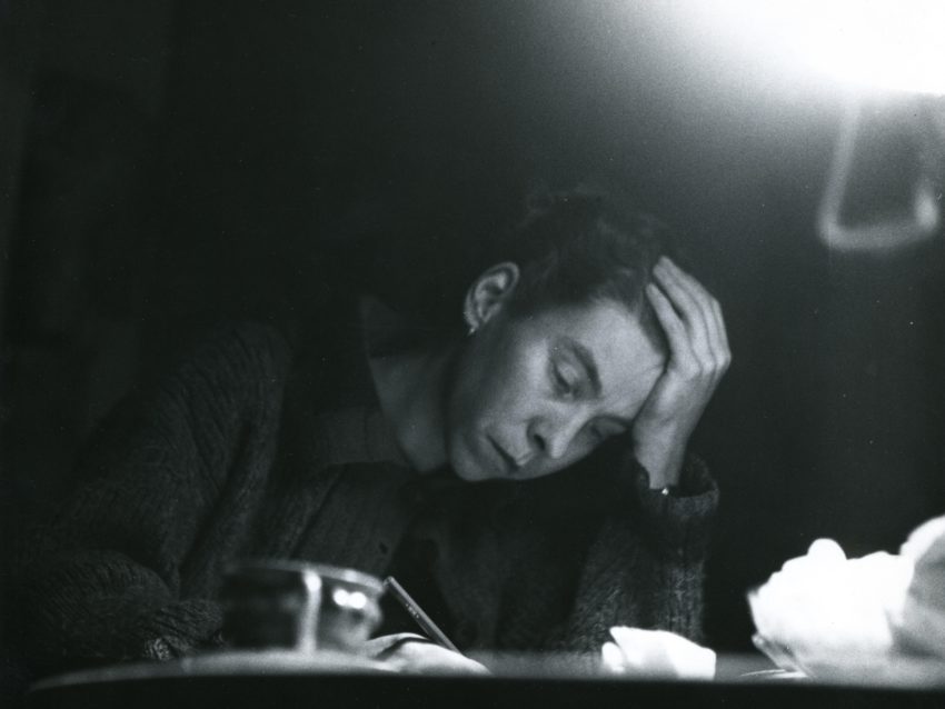 Tove Jansson at her desk. ©Eva Konikoff/Moomin Characteers™