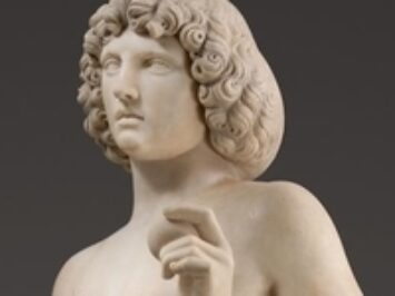 Marble sculpture of Adam. Tullio Lombardo, detail Adam, ca 1490-95. Courtesy Metropolitan Museum of Art, New York.