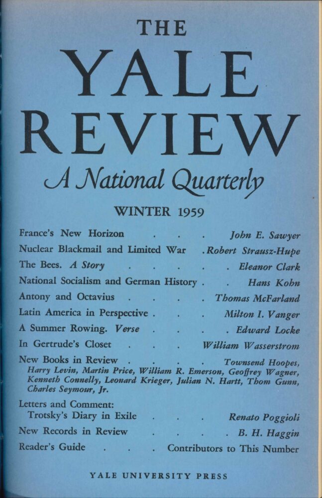 Winter 1959 cover image