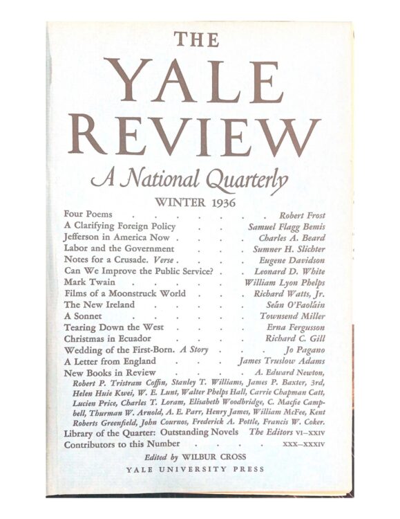 Winter 1936 cover image