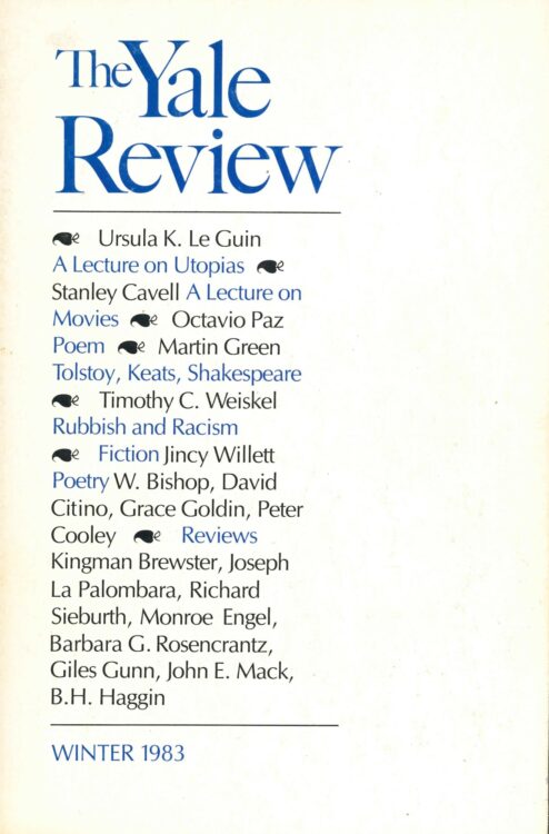 Winter 1983 cover image