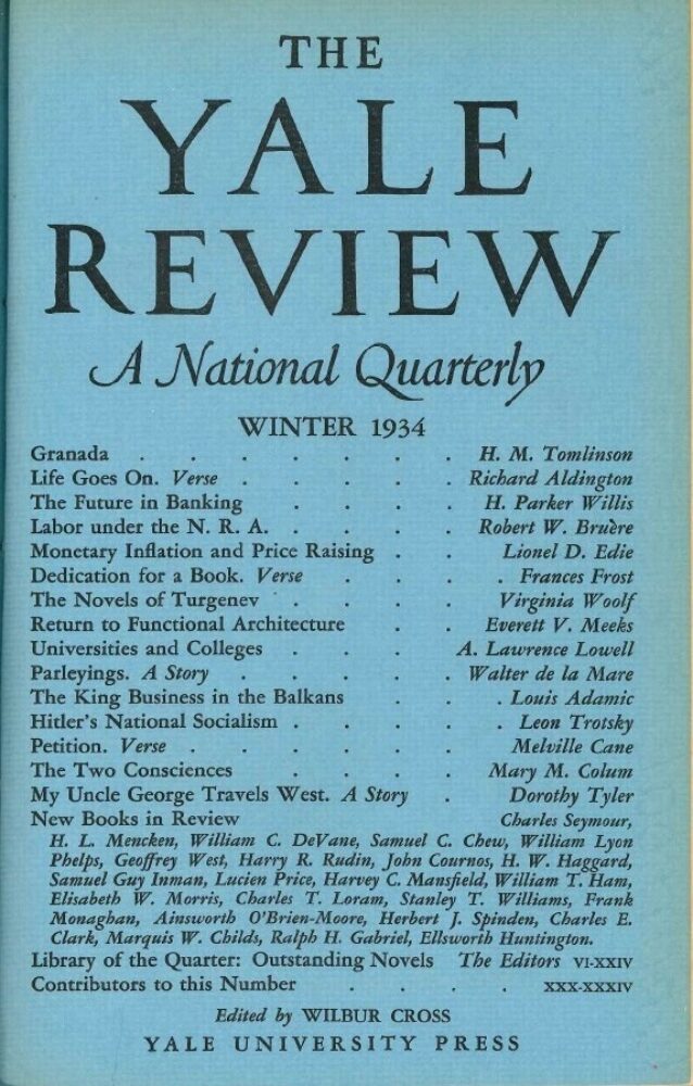 Winter 1934 cover image