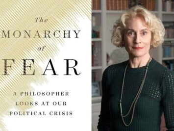 Photo of book cover with author Martha Nussbaum