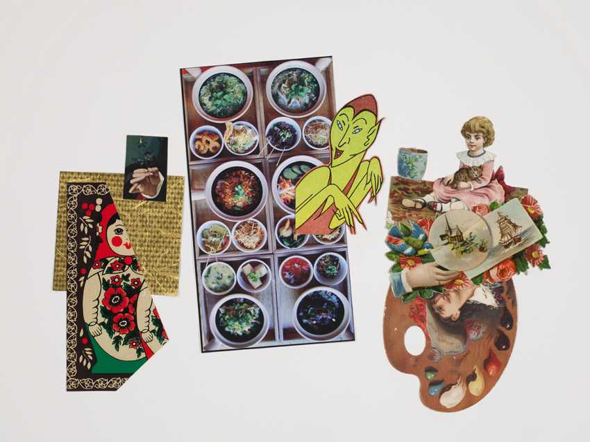 John Ashbery, Palette, collage, 2011. © Estate of John Ashbery, courtesy Tibor de Nagy Gallery, New York.