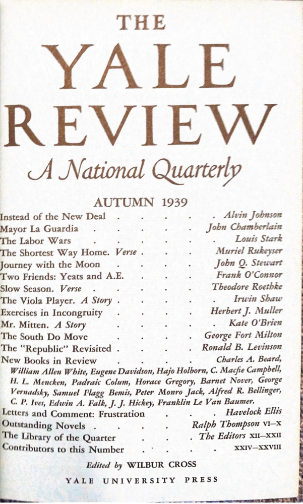 Autumn 1939 cover image