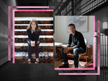 Portraits of Caleb Smith and Rachel Kushner