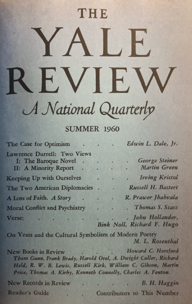Summer 1960 cover image